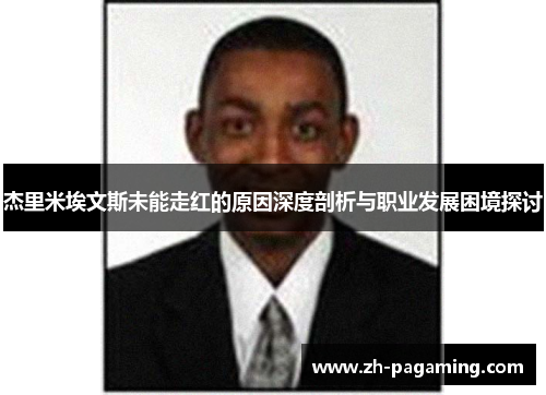 杰里米埃文斯未能走红的原因深度剖析与职业发展困境探讨